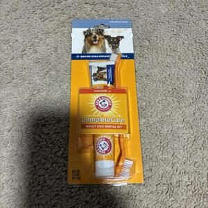 Arm & Hammer Complete Care Dog Dental Kit for Adult Dogs Chicken Flavor